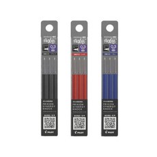 파이롯트 프릭션 시너지노크 볼펜 리필심 0.3mm, 블랙, 3개