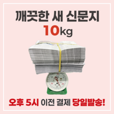 신문지 10kg 깨끗한 새 신문지 배변패드 포장지 택배포장 완충재, 1개