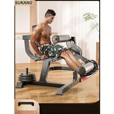 시티드 레그컬 머신 가정용 홈짐 레그익스텐션 운동, 3. 15kg 블랙 원판
