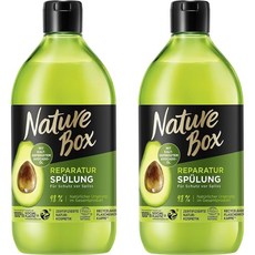 Nature Box 컨디셔너 리페어 아보카도 오일 함유 비건 385ml x 2팩