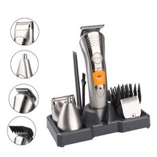 【多功能 理髮器 豪華7件組 當天出貨】鈦合金 電動剪髮器 理髮器 鼻毛刀 理髮刀 剃頭刀 剃刀剃 髮刀 刮鬍刀, 1個, 1套