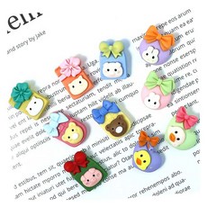 데코장식 귀염둥이 선물 혼합 데코파츠세트, 100개입x1봉