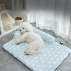 강아지 구름 쿨매트 아이스방석, L, 1개