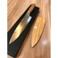 職匠 003b 大馬士革 VG10 斑馬木手柄 料理牛刀 (刃長20cm), 1個, 不含鞘