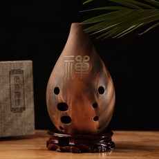 踏古陶塤十孔 專業演奏塤 成人初學者自學入門民族樂器 熏好聽好用, F調 禪(建議男士或手大選), 1個