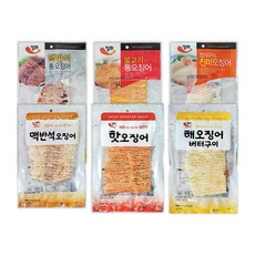 정화식품 간편 오징어 안주 세트 6종, 270g, 1세트