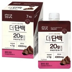 Deo Danbaek 蛋白質奶昔粉 高蛋白低糖 巧克力口味 一組7入, 1個