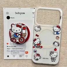 헬로키티 아이폰17 맥세이프 스탠드 케이스