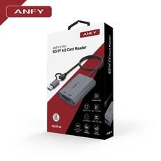 ANFY SD4.0/TF4.0 (micro SD) UHS-II 讀卡機 手機電腦通用, 1個, SD/TF 4.0, SD/TF 4.0