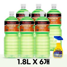 불스원 레인OK 프리미엄 에탄올워셔 1.8L 6개 + 발수코팅세정제 증정, 불스원 레인OK 프리미엄 에탄올워셔 1.8L 6개 +(