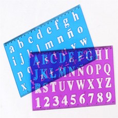 만보샵 숫자 영문 도형자 2P 템플레이트