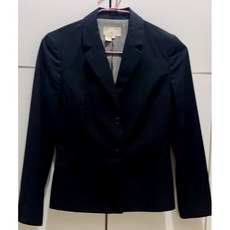 G2000品牌近95新西裝套裝-雙顆釦單排標準領商務西裝褲裝組-黑細條款, 1個