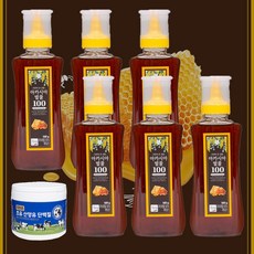 자연이 준 선물 항산화 면역력 혈액순환 구강건강 천연 아카시아 벌꿀 100, 500g X 6통 +단백질(250g), 500g
