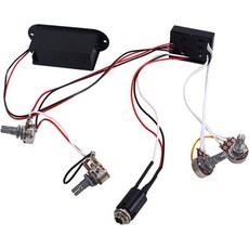 ibasenice 베이스 기타 톤 컨트롤 배선 하네스 볼륨 포트 밴드 이퀄라이저 액세서리 2329510