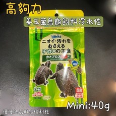 Hikari 高夠力 善玉菌烏龜飼料 浮水性 澤龜水龜主食, 1個, Mini-40g