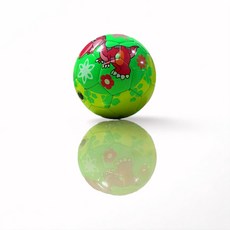 兒童卡通趣味足球彩色恐龍PVC機縫防水球，幼兒益智親子互動足球, 2號足球綠色恐龍不充氣發貨, 1個