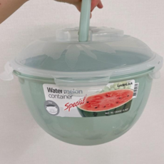 락앤락 원형 수박 야채 보관용기 민트, 4개, 6L