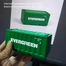 새로운 컨테이너 미니 철제 박스 소형 모델 수납 창의적인 데스크탑 장식 랙 다기능 금속, 01 11.5x5x5.4cm, 15 A1