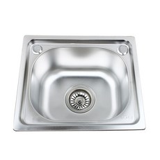 不鏽鋼單槽水槽 臺上式, 37*32裸, 1個