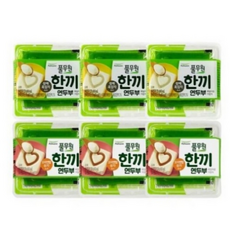 풀무원 든든한끼 혼밥 한끼연두부 2종 참깨흑임자+오리엔탈유자 118g 12개