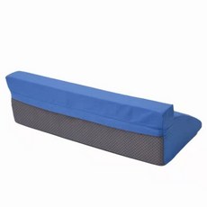 防褥瘡老人翻身靠背墊翻身墊海綿翻身枕臥床病人三角墊側身墊 五心R型三角枕 翻身枕 翻身墊 靠背枕 臥床靠背三角枕, 藍色防滑布 （50*25*15）