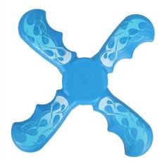 戶外兒童迴旋鏢玩具：柔軟安全迴力鏢，幼兒園運動首選，趣味飛去來器, ST3004-藍色, 1個