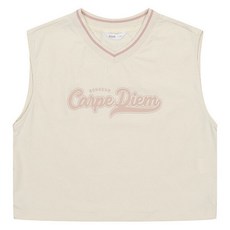 소이 여아 레터링 브이넥 베스트 23F0785 CR