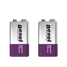 벡셀 망간 9볼트 건전지 (6F22 / 9V), 2개, 1개입