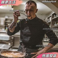 廚師服 長袖高級餐飲酒店制服男 高檔廚房工作服 套裝定制