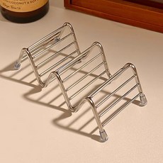 DFMEI 不鏽鋼波浪瀝水香皂盒, 1個, 創意不鏽鋼香皂架:如圖