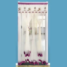 가정용 여름 모기 방지 커튼 프리 펀치 레이스 파티션 및 침실 장식 문, 05 E, 09 100X220CM