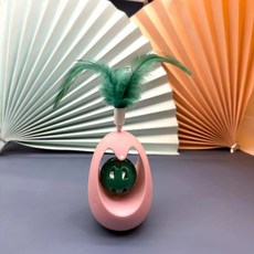 新款不倒翁寵物玩具貓咪解悶自嗨薄荷球逗貓磨牙潔齒寵物用品批發, 1個, 鈴鐺不倒翁-粉色:盒裝