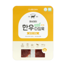 큐브데이 한우 다짐육 우둔살 소고기 토핑 고운입자(1단계), 1개, 180g