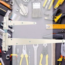 유럽형T경첩 백색 연결 방문 인테리어 다목적 도어 현관문, 3_ 유럽형T경첩_12인치_대_백