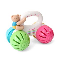 콤비 곰돌이 자동차 아기 손목 딸랑이 장난감, mixed colors, 2개