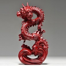花梨木 盤龍 擺件 整木精雕, 如圖所示, 1個