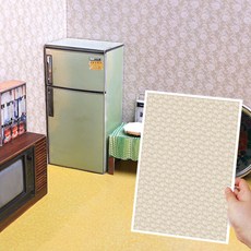 미니를사랑하는사람들 미니어처 DIY 뉴트로 감성 룸박스 세트 3종, 3번뉴트로 감성 벽지