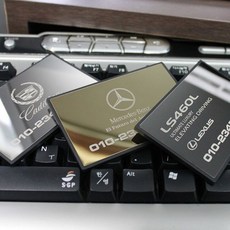 메탈 안내 전화번호 럭셔리 주차번호판/연락처 알림판, 흑진주메탈, 1개, 흑진주메탈