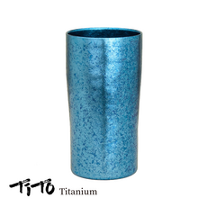 티토 티타늄 이중 캠핑 음료컵 300ml, 1개, 블루
