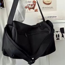 運動瑜伽短途旅行袋女ins大容量訓練健身包收納斜挎揹包男生, 黑色, 1個