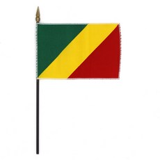 인사동공예 미니 탁상기 깃발 세계 국기 만국기 10x15cm, 1개, 콩고공화국