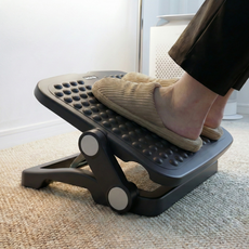 탄탄집 프리모션 높이조절 각도조절 책상 발받침대, 블랙 블랙