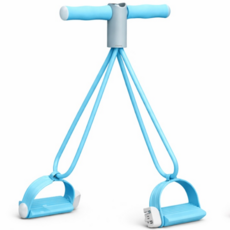 비테모 고탄력 4선 튜빙밴드 좌우 분리 결합형 홈트레이닝, 블루, 1개