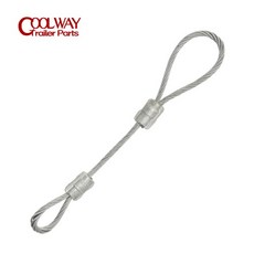 차량 부품 트레일러 안전 케이블 스틸 와이어 로프 긴 체인 RV 캠핑 액세서리 캐러밴 270 mm, 한개옵션0