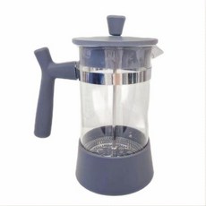 가정용 캠핑용 프렌치프레스 홈카페 커피프레스 프렌치 프레스 커피 티 메이커 20온스600ml 2컵 BPA 프리 가정 사무실 기숙사용 소형 커피포트 선물용 블랙, 2)그레이