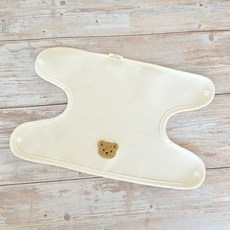 코코아돌 거즈 아기띠 앞보기 침받이 에르고 포그내 베이비뵨 호환, 초코곰, 1개