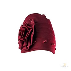 룸플리 비즈 꽃모자 촬영소품 중년모자 두건 울벙거지 엄마겨울모자 엄마모자