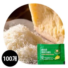 지케이푸드 태원 테이준 파마산골드 4g (100개) 가루치즈 업소용 일회용 피자용, 100개