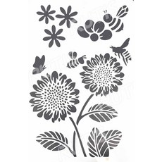 A40-0511 型染版(Stencil) - 蝶古巴特DIY簍空模板，塗鴉繪畫模版，多款圖案可選，輕鬆打造獨特風格, 1個