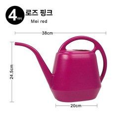 물조리개 물뿌리개 물조루 화분물주기 화초, 로즈레드 4l, 1개